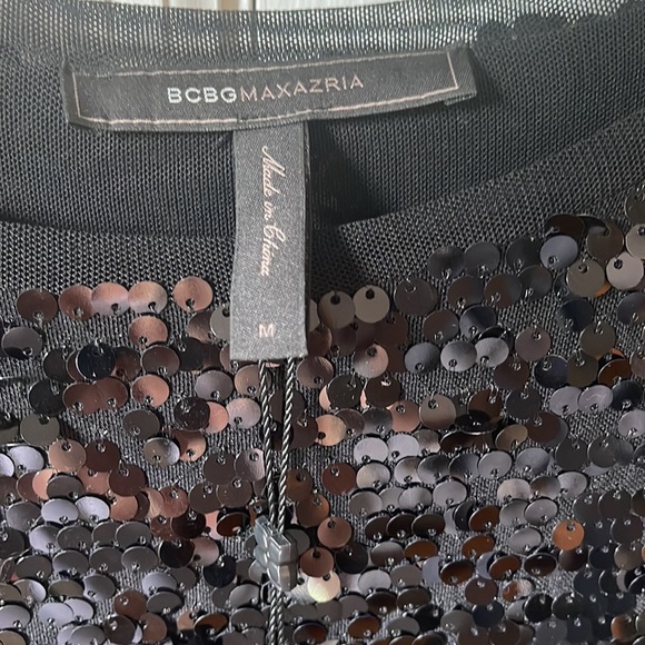 Black sequin mini dress never worn. Perfect for any occasion. - Picture 3 of 5